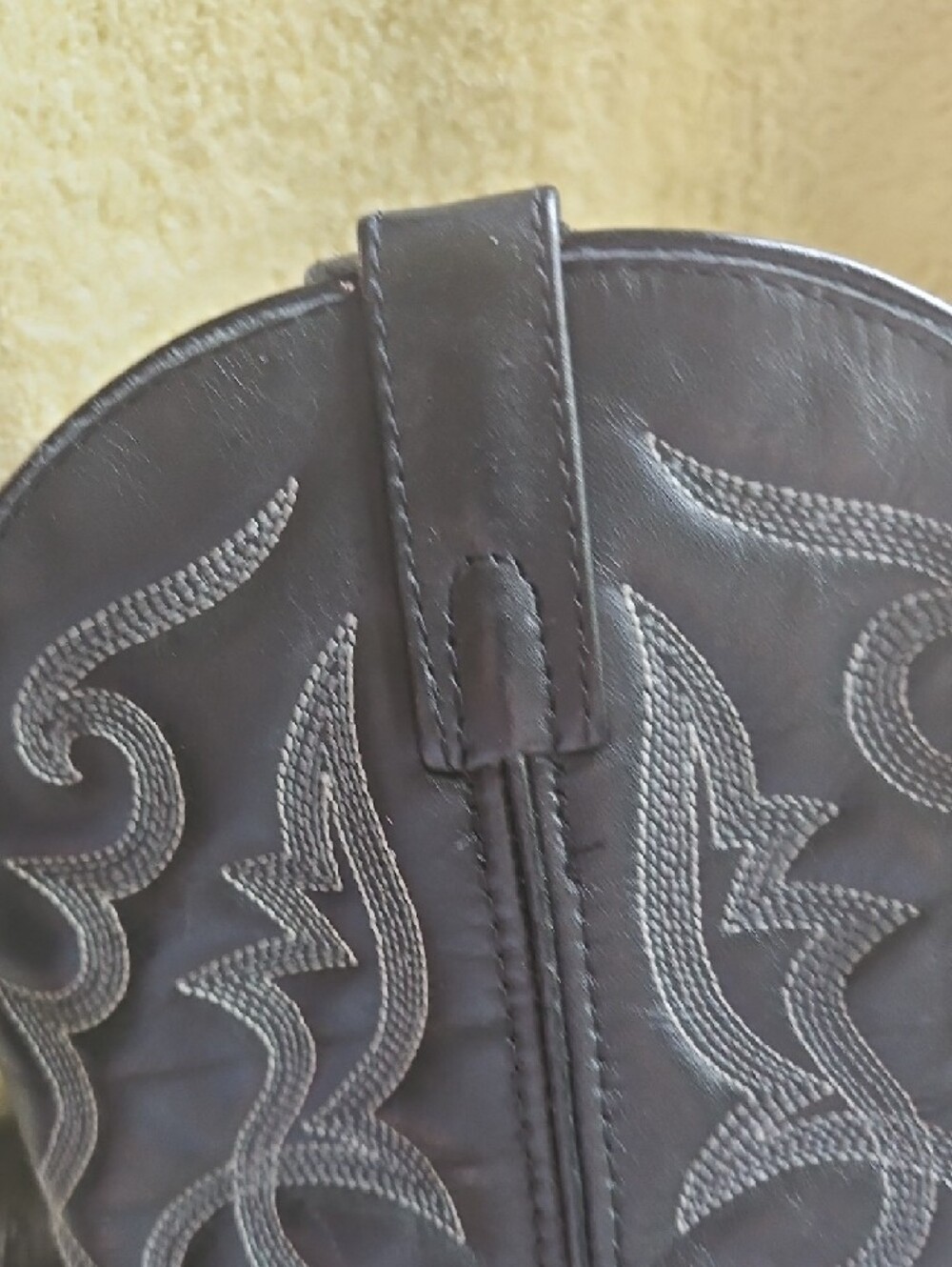 Laredo Black Leather Womans Western Cowboy Boots - Picture 7 of 11